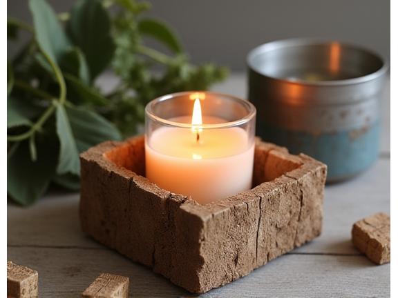 Upcycled Recycled Candle Decor Zero Waste